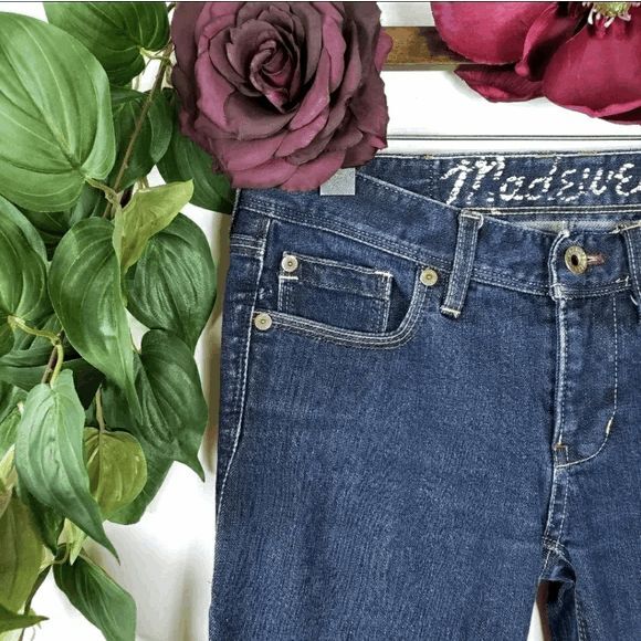 MADEWELL Rail Skinny Straight Stretchy Form Fitting Women's Jeans Size: 25x32 - Picture 2 of 7